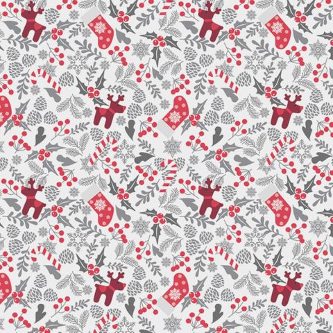 MINI ROLL PETITE XMAS SILVER 200mm x 50Mtr (NO RETURNS)