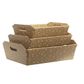 TRAY GALAXY NATURAL SMALL 31(L) x 22(W) x 9(H) cm-WITH CUTOUT HNDL