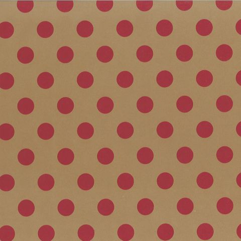 DOT RED RECYCLED 700mm x 50Mtr