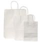 KRAFT BAG WHITE PLAIN MEDIUM 27H x21W x 11G CM  PACK OF 10