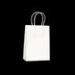 KRAFT BAG WHITE PLAIN SMALL 21H x15W x 8G CM  PACK OF 10