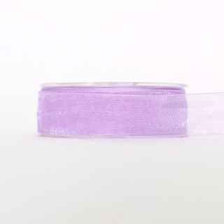 ORGANZA WOVEN EDGE 25mm x 50Mtr LILAC