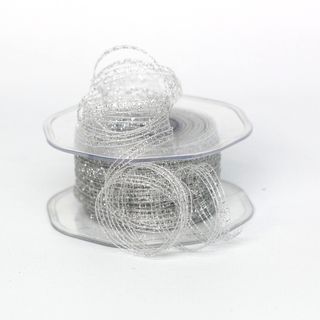 FLEXI (CURLING RIBBON) 5mm x 90Mtr SILVER