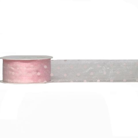 DOTTI 38mm x 25Mtr LT.PINK DOT
