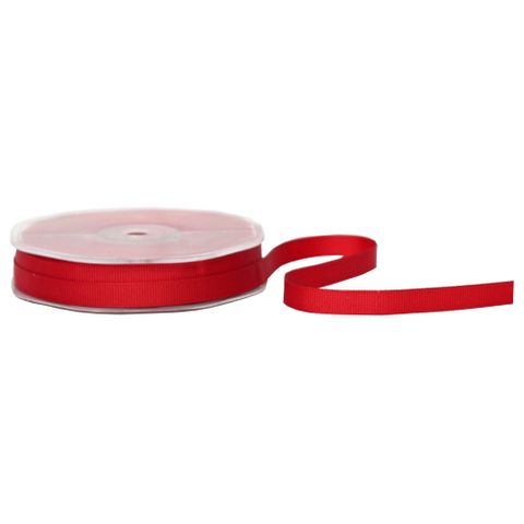 GROSGRAIN 10mm x 23Mtr RED