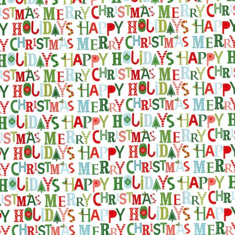 XMAS FONT MULTI 500mm x 50Mtr