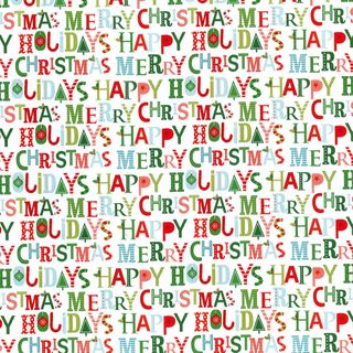 XMAS FONT MULTI 500mm x 50Mtr