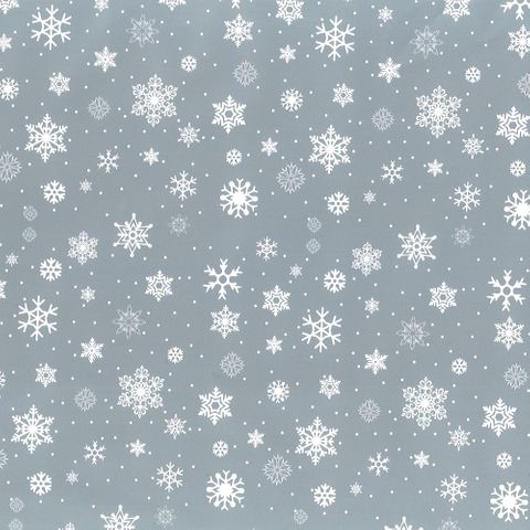 SNOWFLAKES SILVER 500mm x 50Mtr