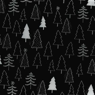 MINI ROLL TRENDY TREES BLACK 200mm x 50Mtr (NO RETURNS)