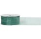 ORGANZA WOVEN EDGE 38mm x 50Mtr SEAFOAM GREEN