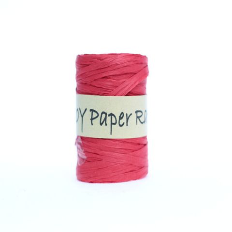 PAPER RAFFIA 40mm x 45Mtr RED