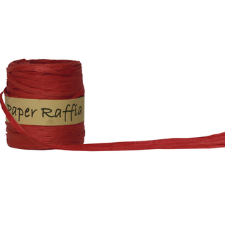 PAPER RAFFIA 40mm x 45Mtr RED