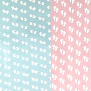 MINI ROLL HAPPY HAND/ FEET DOUBLE SIDE 200mm x 50Mtr (NO RETURNS)