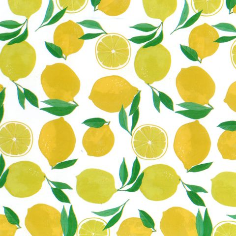 TISSUE PRINTED QUIRE (20 SHEETS) LEMONS SIZE 76cm X 50cm