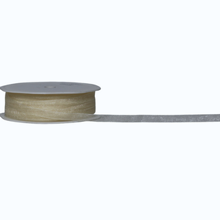 ORGANZA WOVEN EDGE (PETITE SHEER) 07mm x 50Mtr CREAM