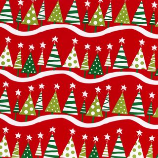 MINI ROLL TRENDY TREES RED 200mm x 50Mtr (NO RETURNS)