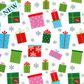 XMAS PRESENTS WHITE 700mm x 50Mtr