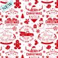 HAPPY HOLIDAYS 700mm x 50Mtr