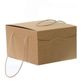 BROWN BOX WITH ROPE HANDLE MEDIUM 290(L) x355(W) x195(H) MM