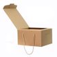 BROWN BOX WITH ROPE HANDLE MEDIUM 290(L) x355(W) x195(H) MM