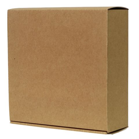 BROWN CORRUGATED BOX NATURAL LARGE 30(L) x 30(W) x 11(H) cm