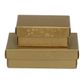 CHOC BOX SMALL 130(L)x 90(W)x 40(H)mm GOLD CIRCLE(MIN BUY 10)