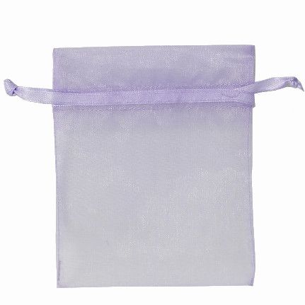 POUCH ORGANZA SMALL14(H) x 10(W)cm LAVENDER (PACK OF 10)