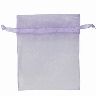 POUCH ORGANZA SMALL14(H) x 10(W)cm LAVENDER (PACK OF 10)