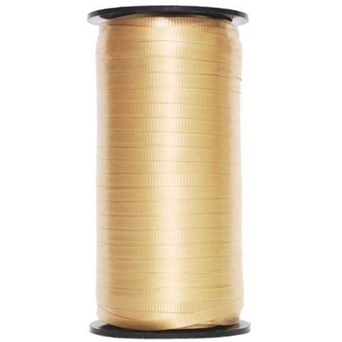 CURLING RIBBON RIBBED 5mm x 460Mtr GOLD