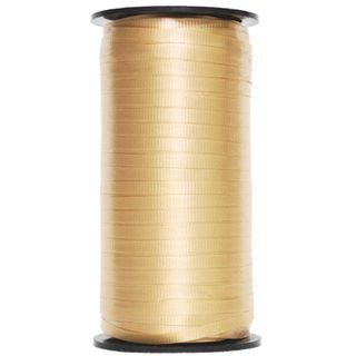 CURLING RIBBON RIBBED 5mm x 460Mtr GOLD