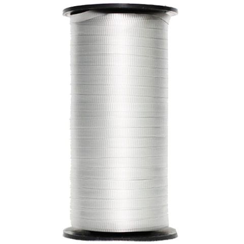 CURLING RIBBON RIBBED 5mm x 460Mtr SILVER