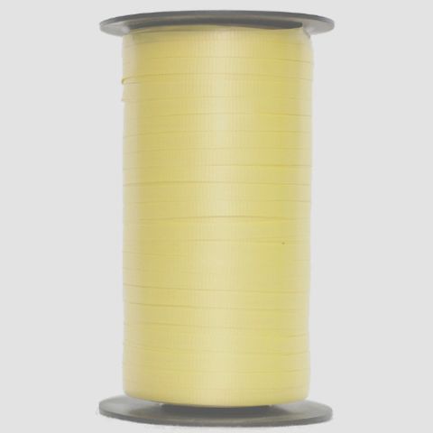 CURLING RIBBON RIBBED 5mm x 460Mtr LEMON