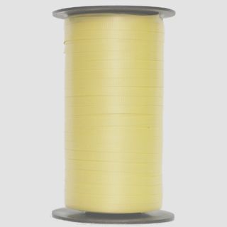 CURLING RIBBON RIBBED 5mm x 460Mtr LEMON