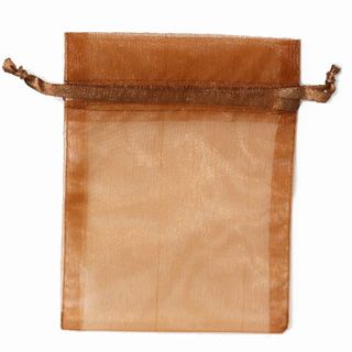 POUCH ORGANZA SMALL14(H) x 10(W)cm COPPER (PACK OF 10)