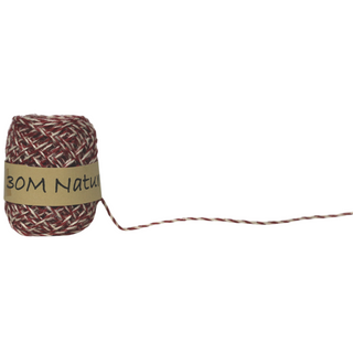 HEMP ROPE 2mm x 30Mtr TWISTED RED