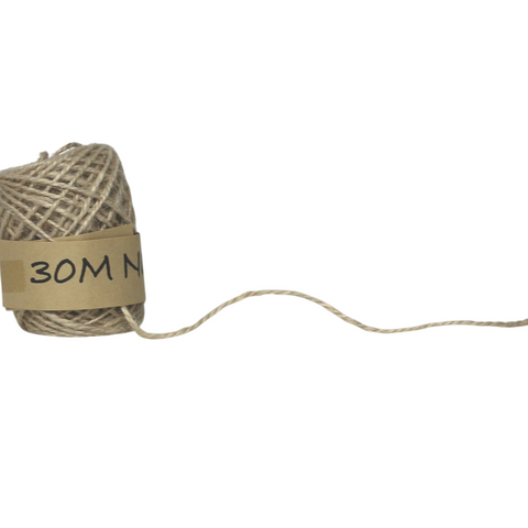 HEMP ROPE 2mm x 30Mtr CREAM