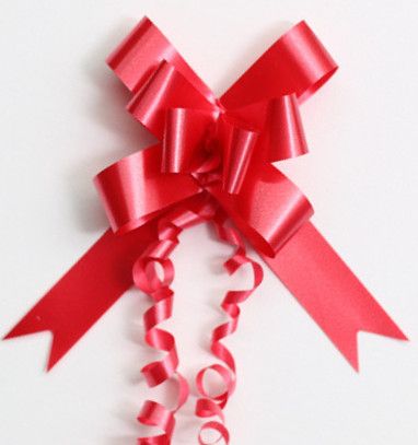 PULL BOW PLAIN 22mm RED (PACK OF 100)