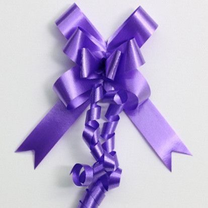 PULL BOW PLAIN 22mm PURPLE (PACK OF 100)