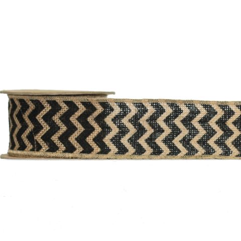 ZIGZAG (MIZZONI) 60mm x 5Mtr BLACK