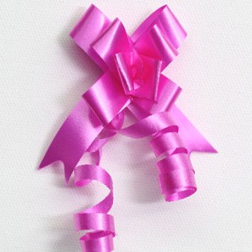 PULL BOW PLAIN 14mm HOT PINK (PACK OF 100)