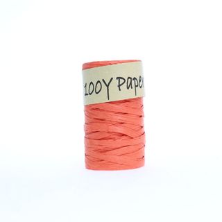 PAPER RAFFIA 40mm x 92Mtr TANGERINE