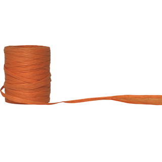 PAPER RAFFIA 40mm x 92Mtr TANGERINE
