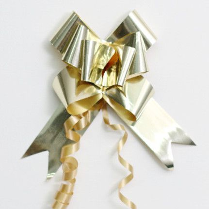 PULL BOW METALLIC 32mm GOLD (PACK OF 100)