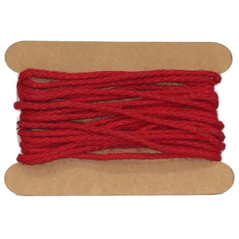 JUTE WIRED 3mm x 10Mtr RED-BUY1 GET1 FREE