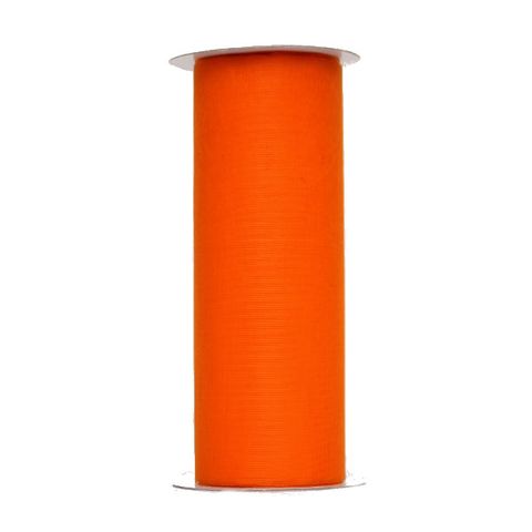 ORGANZA RIBBON 150mm x 20Mtr ORANGE