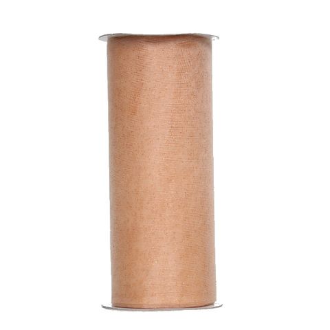 GLITTER ORGANZA RIBBON 150mm x 20Mtr PEACH