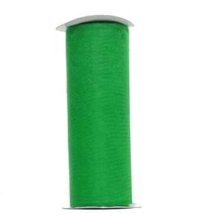 ORGANZA RIBBON 150mm x 20Mtr EMERALD GREEN