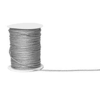 TWISTED METALLIC THREAD 1mm x 91Mtr SILVER