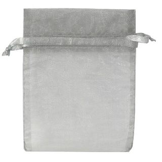 POUCH SMALL14(H) x 10(W)cm SILVER (PACK OF 10)