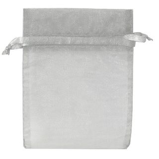 POUCH SMALL14(H) x 10(W)cm LIGHT SILVER (PACK OF 10)